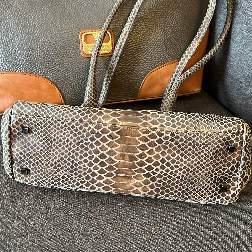 Stuart Weitzman Python Mini Baguette Shoulderbag - image 4